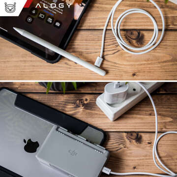 Fast Powerful 35W USB-C Wall Charger USB Type C PD GaN for iPhone 15 Type-C Cable 1m Alogy White