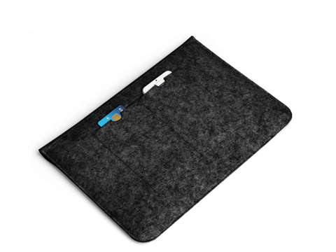 Felt Case Briefcase for Macbook Air/ Pro 13 Black