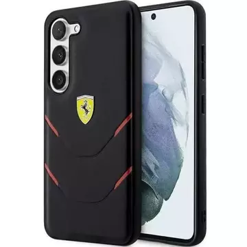 Ferrari case for Samsung Galasy S23 Plus HardCase Hot Stamp Lines black