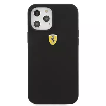 Ferrari iPhone 12 Pro Max 6.7" case black/black hardcase On Track Silicone