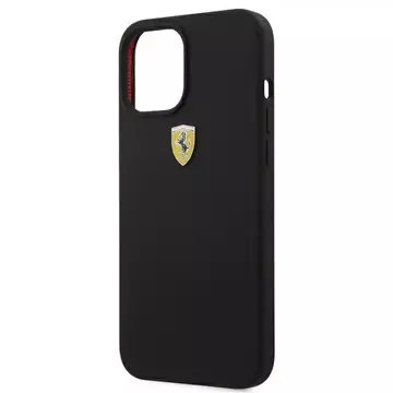 Ferrari iPhone 12 Pro Max 6.7" case black/black hardcase On Track Silicone