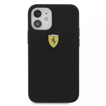 Ferrari iPhone 12 mini 5.4" case black/black hardcase On Track Silicone