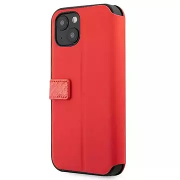 Ferrari iPhone 13 mini 5.4" phone case red/red book On Track Carbon Stripe