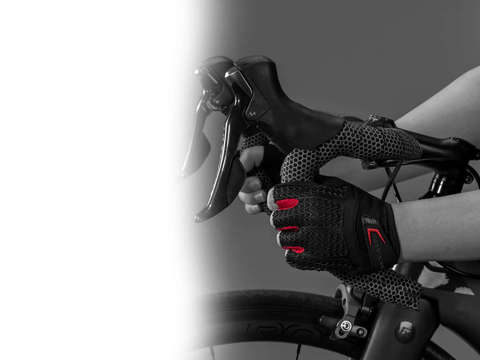 Fingerless cycling gloves L RockBros S169BR-L black