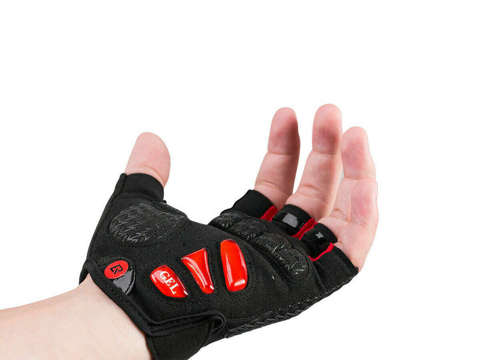 Fingerless cycling gloves L RockBros S169BR-L black