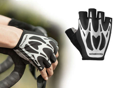 Fingerless cycling gloves L RockBros S227BK-L