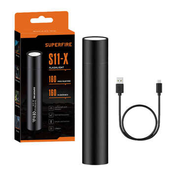 Flashlight Superfire S11-X, 700lm, USB