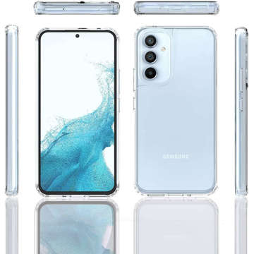 FlexAir Hybrid protective phone case for Samsung Galaxy A54 5G Clear Transparent Glass
