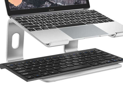 Folding laptop stand Alogy portable desk Silver