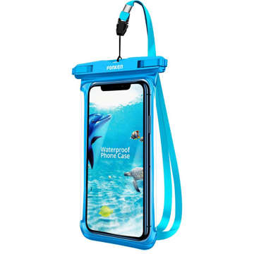 Fonken waterproof case universal waterproof IPX8 to 6.5 Blue