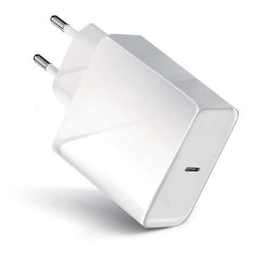 Forcell wall charger with USB-C Type C 3A 45W PD QC 4.0 connector White
