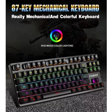 Forev Gaming FV-Q301 Gray Backlit Mechanical Keyboard