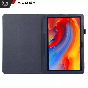 Glass Case for Lenovo Tab M11 10.95" TB330FU/TB330XU/TB331FC Stand Cover Case with Flip for Tablet Case Alogy Navy Blue Free Stylus