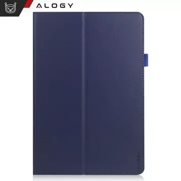 Glass Case for Lenovo Tab M11 10.95" TB330FU/TB330XU/TB331FC Stand Cover Case with Flip for Tablet Case Alogy Navy Blue Free Stylus