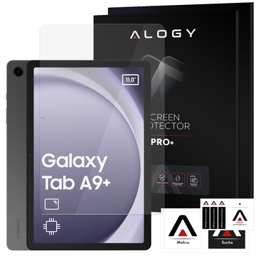 Glass Case for Samsung Galaxy Tab A9 Plus 2023 11" (X210/X215/X216) Tablet Case Alogy Stand Black