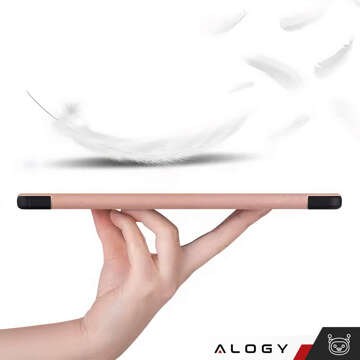 Glass Case for T-Mobile T Tablet 5G 10.36" Tablet Case Alogy Book Cover Case Rose Gold Free Stylus