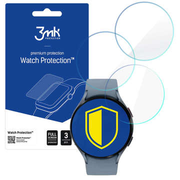 Glass Film Screen Protector x3 3mk Watch Protection Cover for Samsung Galaxy Watch 5 44mm