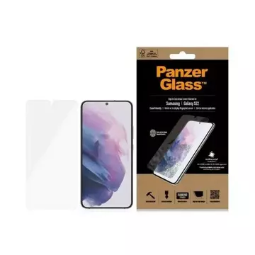 Glass PanzerGlass E2E Microfracture for Samsung S22 G901 Case Friendly AntiBacterial black/black 7293