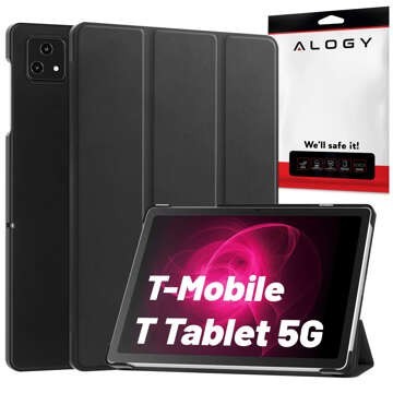 Glass case for T-Mobile T Tablet 5G 10.36" tablet case Alogy Book Cover Case Black Free Stylus