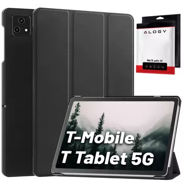 Glass case for T-Mobile T Tablet 5G 10.36" tablet case Alogy Book Cover Case Black Free Stylus