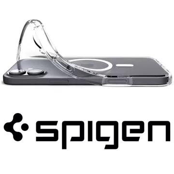 Glass case for iPhone 16 Spigen Liquid Crystal Mag Magsafe protective case for phone Clear