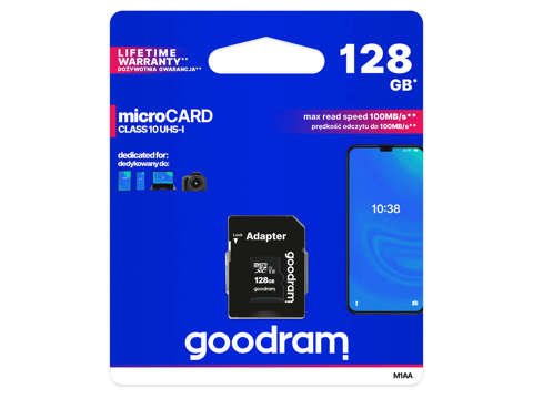 GoodRam micro SDXC memory card 128GB Class 10 UHS-I adapter