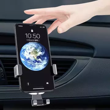 Gravitational smartphone car holder for air vent blue (YC08)