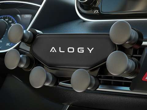 Gravity car holder for Alogy Gravity grille Black