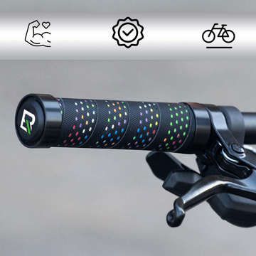 Grips Bicycle Grips RockBros BTCR-BKC handlebar grips black with wrap