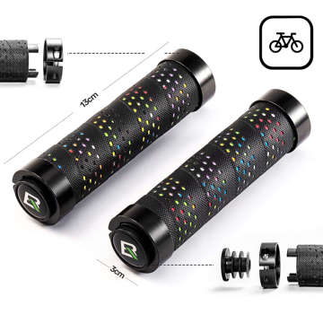 Grips Bicycle Grips RockBros BTCR-BKC handlebar grips black with wrap