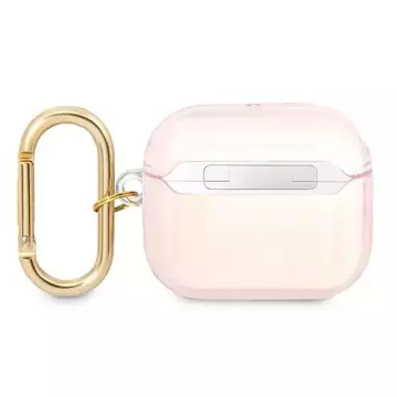 Guess  GUA3HHTSP AirPods 3 cover różowy/pink Strap Collection