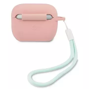 Guess GUACAPLSVSPG AirPods Pro cover rose green/pink green Silicone Vintage