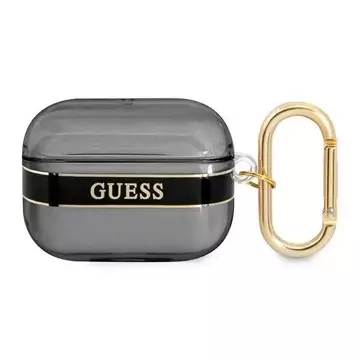 Guess  GUAPHHTSK AirPods Pro cover czarny/black Strap Collection