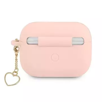 Guess GUAPLSCHSP AirPods Pro cover pink/pink Silicone Charm Collection