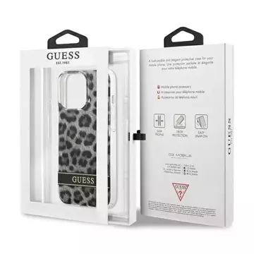 Guess GUHCP13LHSLEOK iPhone 13 Pro / 13 6,1" szary/grey hardcase Leopard