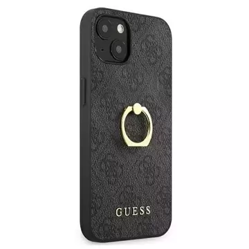 Guess GUHCP13S4GMRGR iPhone 13 mini 5,4" szary/grey hardcase 4G with ring stand