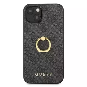 Guess GUHCP13S4GMRGR iPhone 13 mini 5,4" szary/grey hardcase 4G with ring stand