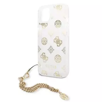 Guess GUHCP13SKSPEGO iPhone 13 mini 5,4" złoty/gold hardcase Peony Chain Collection