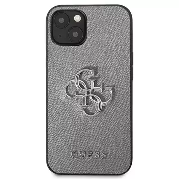 Guess GUHCP13SSA4GSGR iPhone 13 mini 5,4" szary/grey hardcase Saffiano 4G Metal Logo