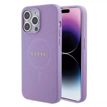 Guess GUHMP15XPSAHMCU Case for iPhone 15 Pro Max 6.7" Saffiano MagSafe