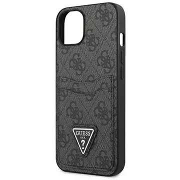 Guess Phone Case for iPhone 13 mini 5.4" black/black hardcase 4G Triangle Logo Cardslot