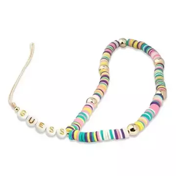 Guess pendant GUSTPEAM Phone Strap multicolored Heishi Beads