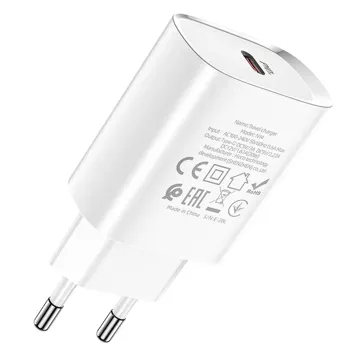 HOCO Type C PD 20W N14 white wall charger