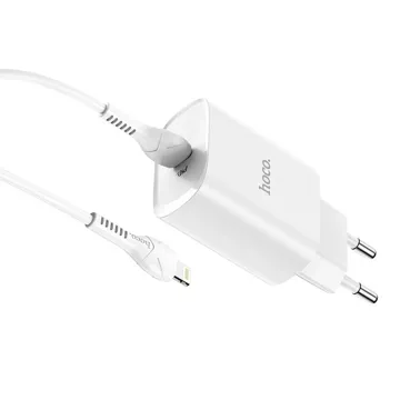 HOCO Type C Wall Charger Cable Type C to Lightning PD 20W N14 White