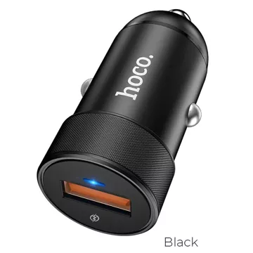 HOCO USB A QC3.0 4A 18W Z32A Car Charger Black