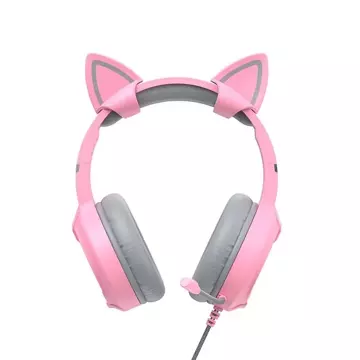 Havit GAMENOTE H2233d RGB gaming headset (pink)