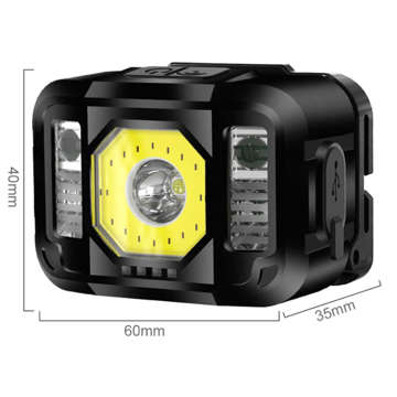 Headlamp waterproof headlamp lamp strong LED COB USB light with motion sensor