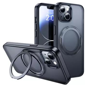 Hoco Case with Ring Compatible with MagSafe AS1 for Apple iPhone 15 Plus Black