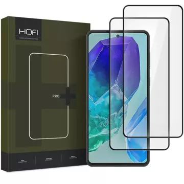 Hofi Glass Pro 2-Pack tempered glass for Samsung Galaxy M55 5G Black