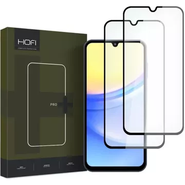 Hofi Glass Pro 2-pack tempered glass for Samsung Galaxy A15 4G / 5G / A25 5G Black